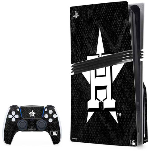 MLB Houston Astros Dark Wash PS5 Pro Disk Bundle  Skin